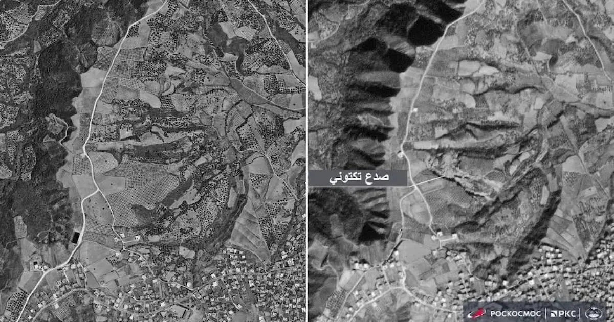 صدع أرضي ضخم يظهر في جنوب تركيا عقب الزلزال