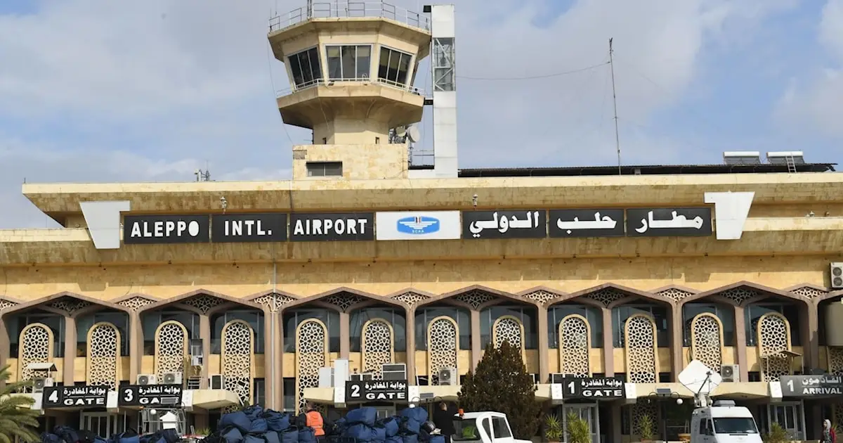 عودة العمل في مطار حلب الدولي بعد إصلاح الأضرار